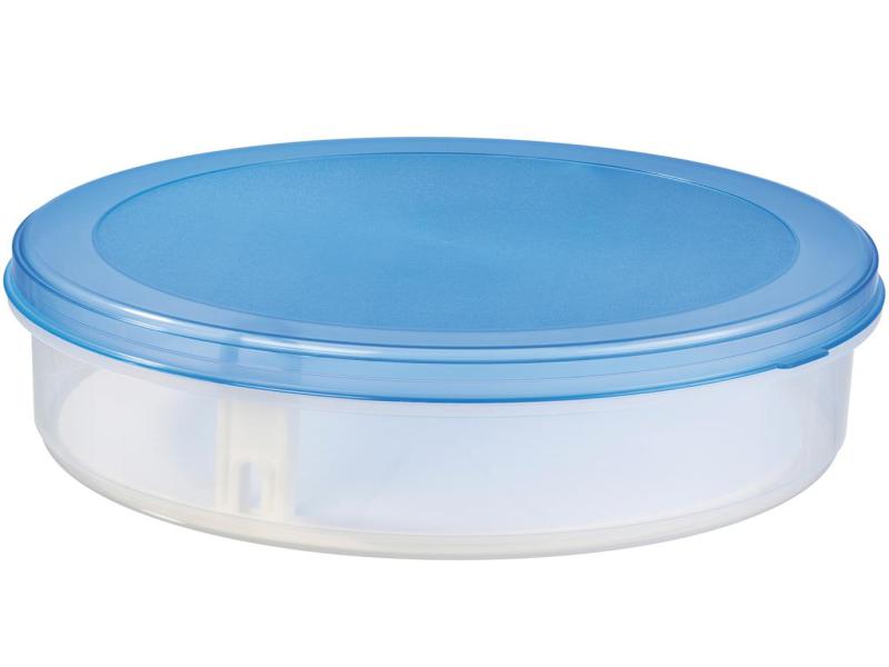 SUNWARE Gallery Line Contenitore torta 8,3 l con inserto estraibile ascensore - transparente/transp-blu