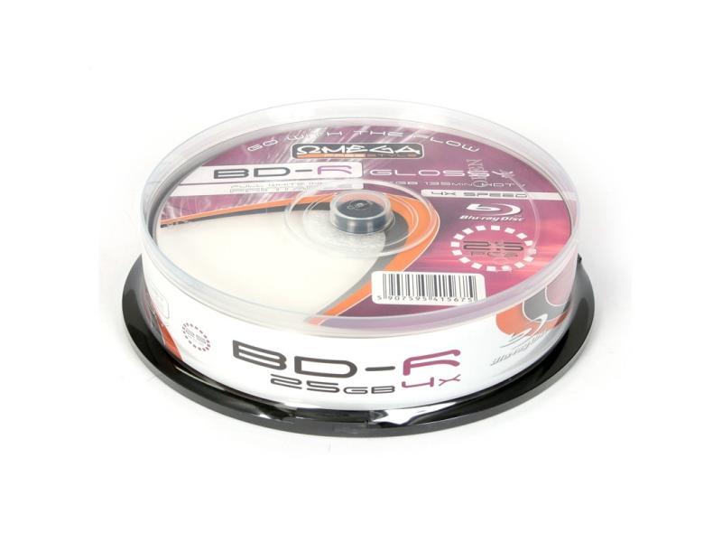 BD-R BLU-RAY 25GB CMC OMEGA Freestyle 6x, Print FF Glossy Cakebox 25 ...