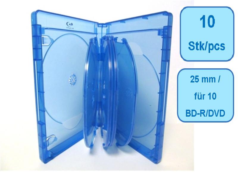 Blu-ray Boitiers 5 Blu-ray/DVD Elite 15 mm bleu, 25 piÃ¨ces