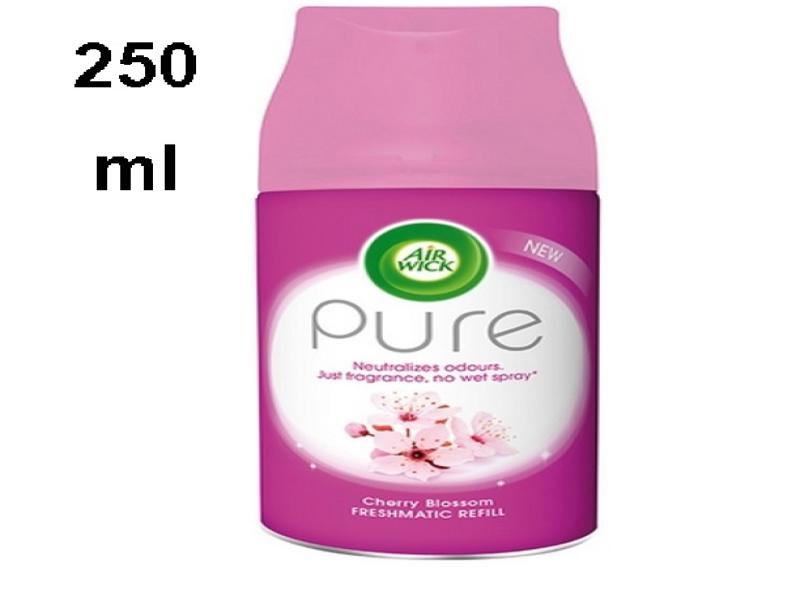 3 X Air Wick Pure Cherry Blossom Deodorante Auto Freshmatic, Ricariche 250 Ml, Neutralizza Odori