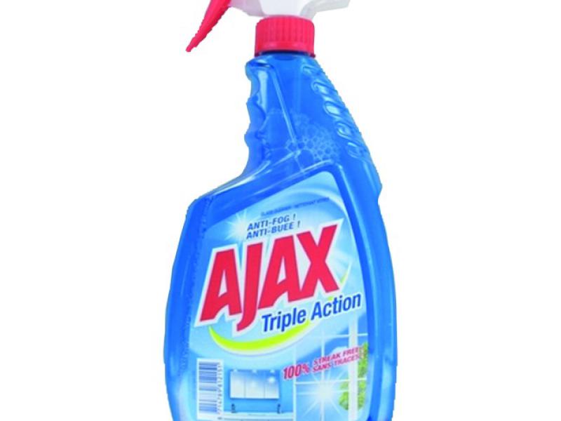 12er Pack - Ajax Glass Cleaner - Triple Action / Anti-fog - 750ml