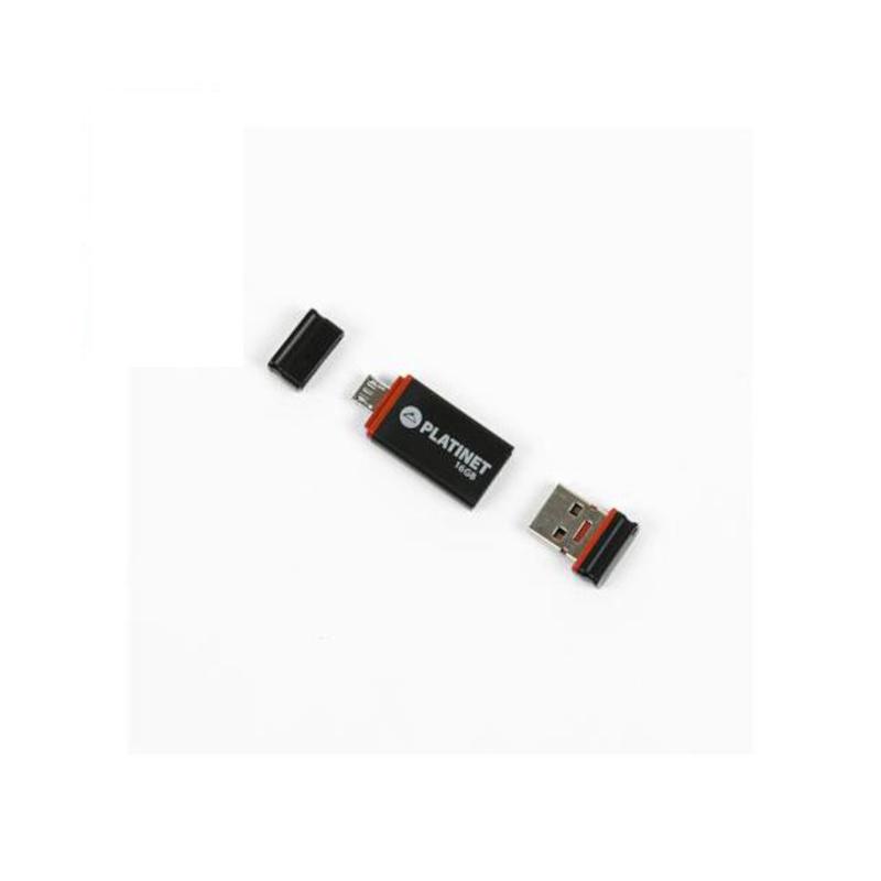 Stille og rolig Vuggeviser Drejning PLATINET "NX-Depo" 2in1 Nano USB-Stick - USB 2.0 - 16GB - mit  microUSB-Adapter