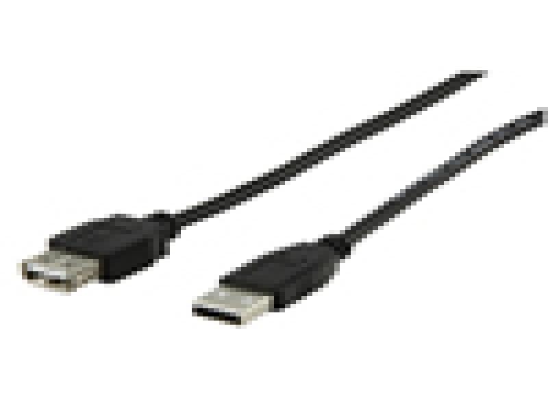 Cavo Nero Usb Estensione Cavo Di Prolunga USB 2.0 Da 1 Metro - Connettore Maschio USB-A A Femmina USB-A, Marca Jamega, Colore Nero Cavo Di Collegamento Periferiche