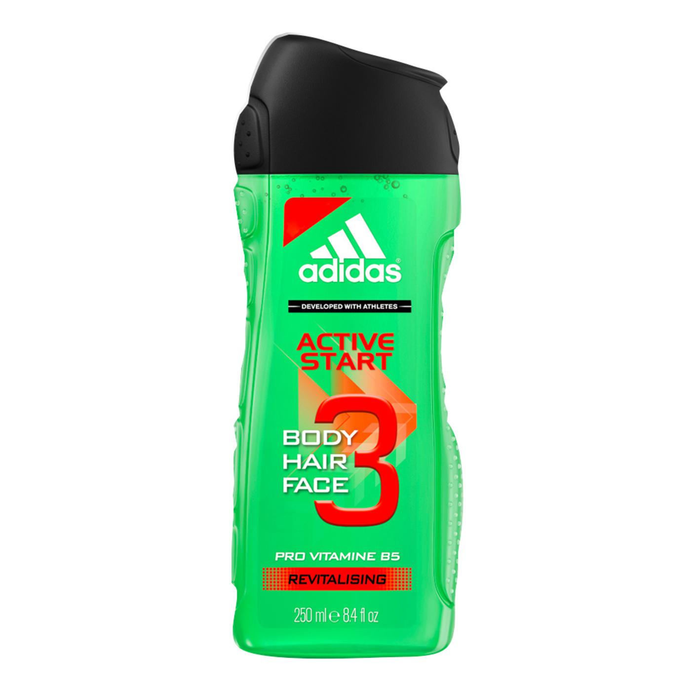 Adidas Men 3in1 Shower Gel - Body Hair 