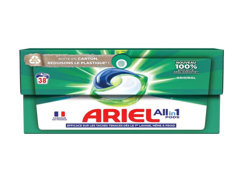 Ariel All-in-1 Pods - Lessive Liquide Caps - Original Clean & Fresh - Pack  économique