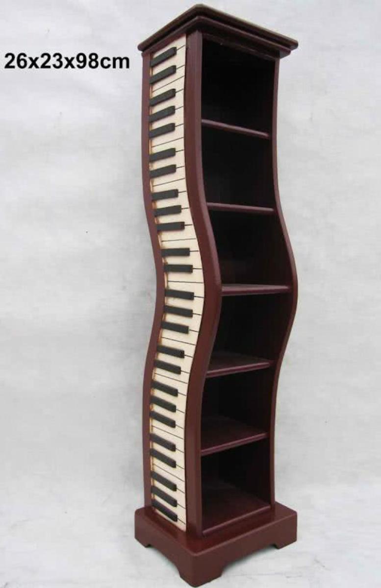 Retro Vintage Cd Dvd Cabinet Piano Style Brown