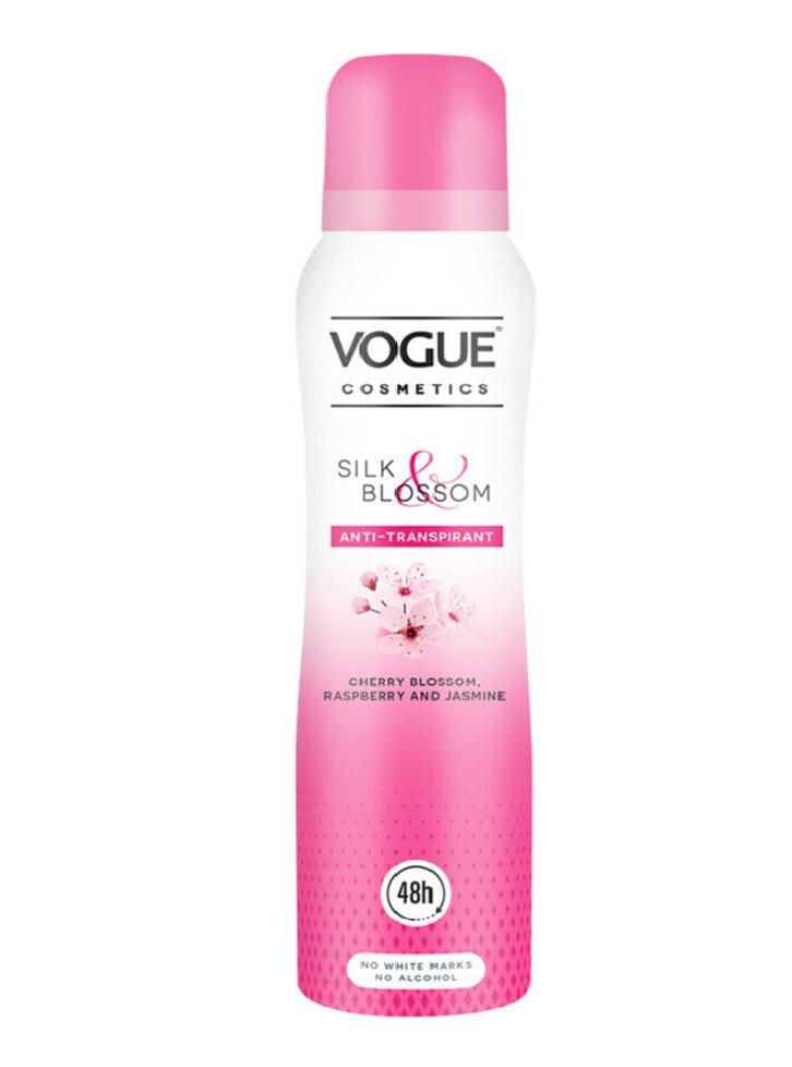 Menstruation maskine Turbine Vogue Deospray Antiperspirant - Silk & Blossom - 150 ml