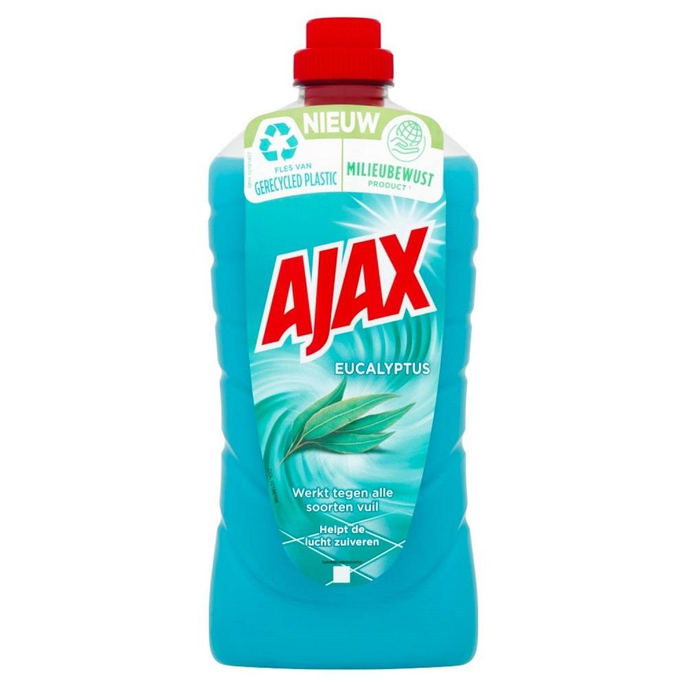 Ajax - Pack de 8 - AJAX nettoyants ménagers Ajax d'origine Végérale Trad  Eucalyptus 1,25l