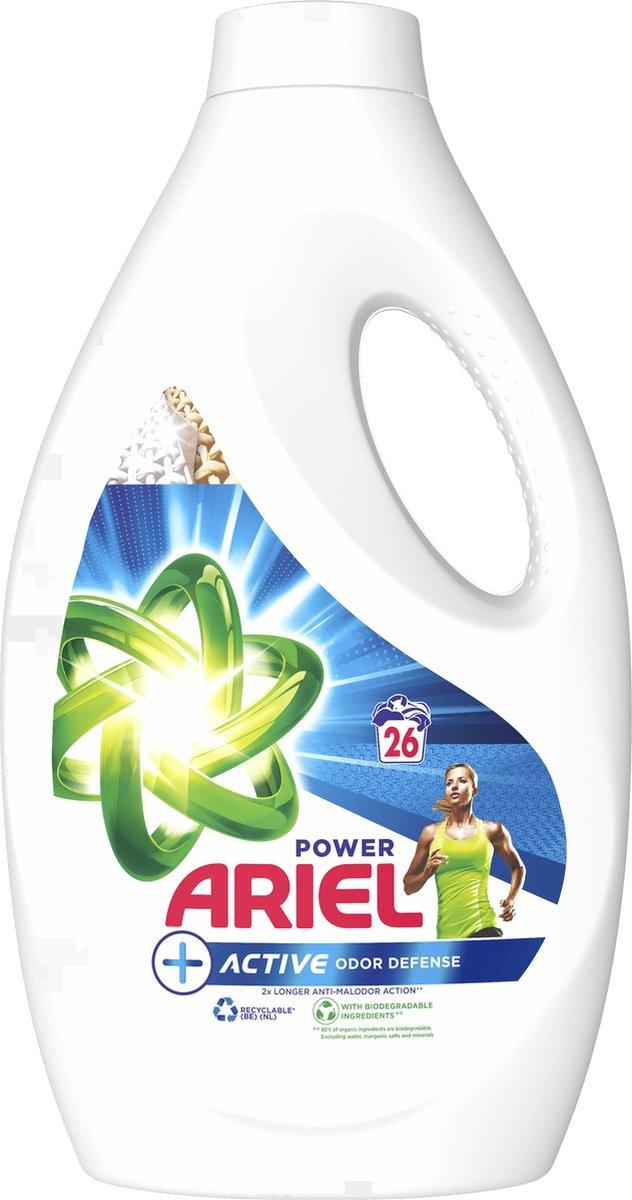 4x ARIEL Lessive Liquide - Active Odor Control - 1,3 litre / 26 lavages