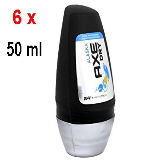 Axe Roll-on Men "Alaska Dry" Antiperspirant 6er Pack (6 x 50 ml)