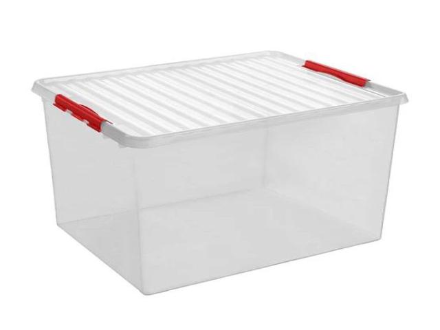sunware-q-line-opbergbox-transparant-rood-706871