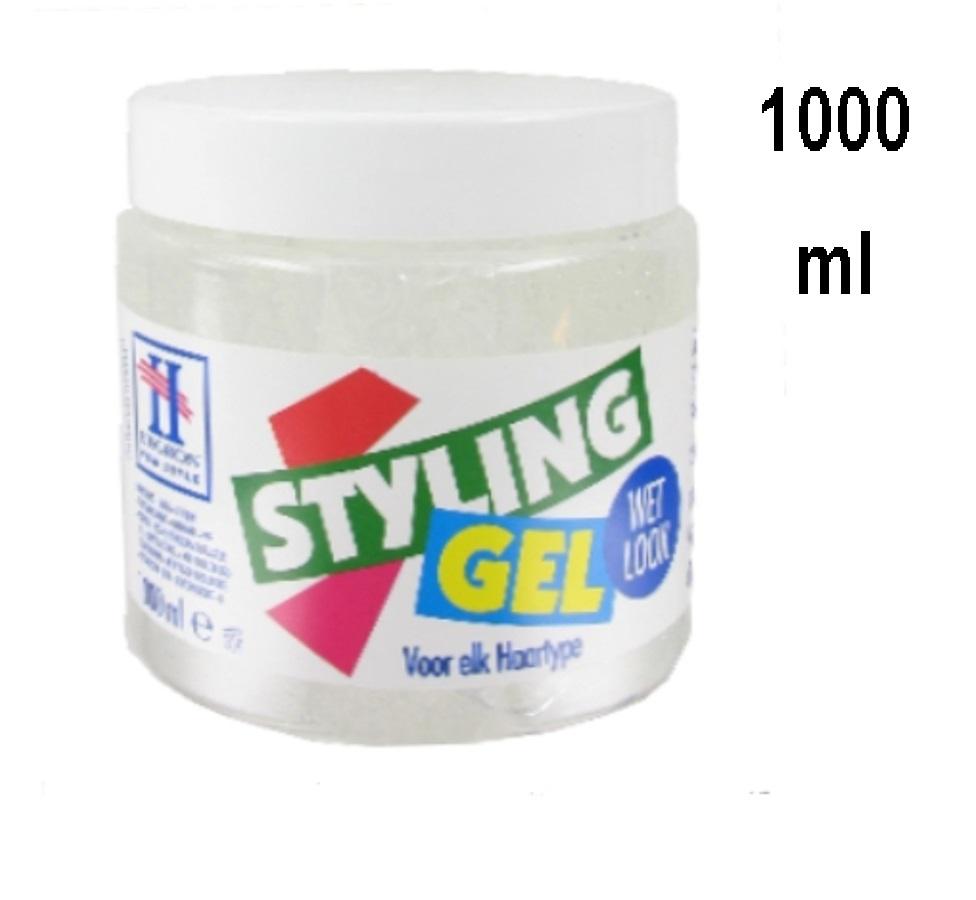 Hegron Styling Gel Wetlook Gel für jeden Haartyp 1000 ml