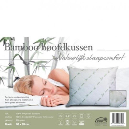 Kissen/ Kopfkissen Atmungsaktiv Bambus 60 x 70cm Natürlicher Schlafkomfort