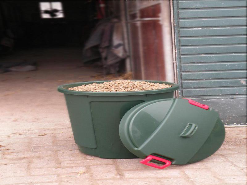 Kraftware Cestino Rifiuti In Metallo Verde - Capacità 8 Quart, Rivestimento In Vinile, Per Bagno E Bar - 27,3 Cm - 2