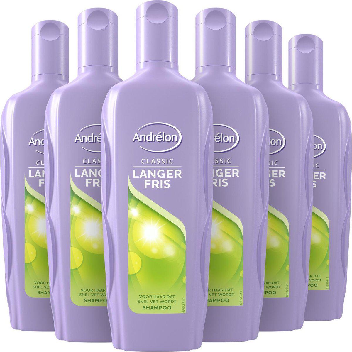 Technologie bloed Spaans 6er Pack - Andrelon Shampoo - Longer Fris - for normal hair - 300 ml