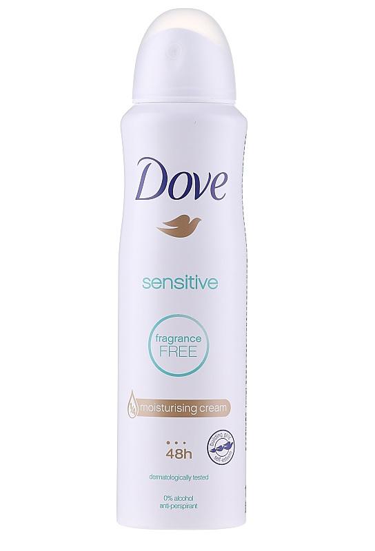 6er Pack - Dove Deospray Women - Sensitive - Anti-Perspirant - 150 ml