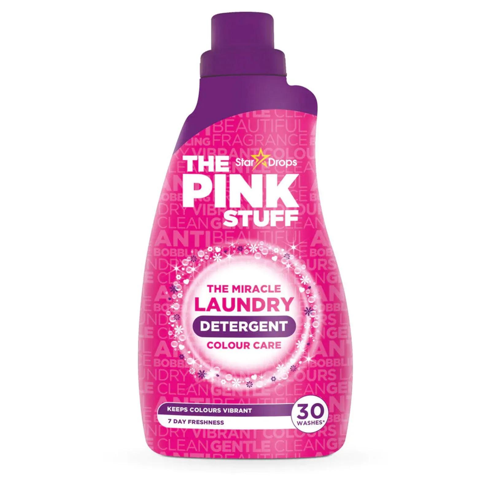 8x Stardrops Pink Stuff Détergent Color Care, 30 lavages - 960 ml